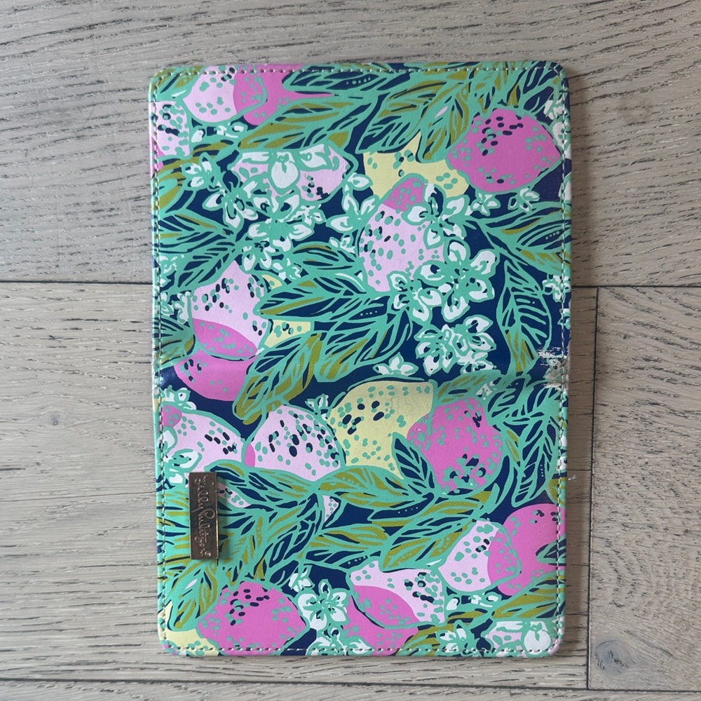 Lilly Pulitzer Navy, Pink & Green Floral Key/Card Holder